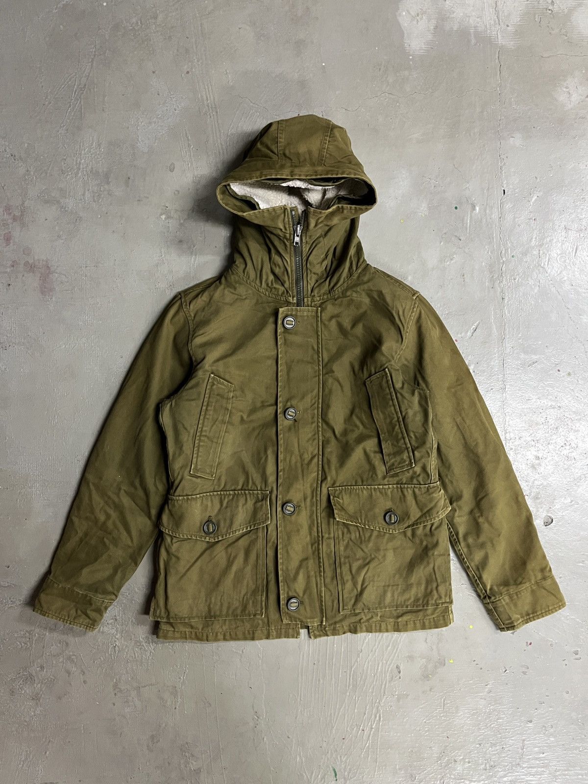 If Six Was Nine 2000s Journal Standard - Sherpa Hoodie Parka Jacket Size US M / EU 48-50 / 2 - 2 Thumbnail