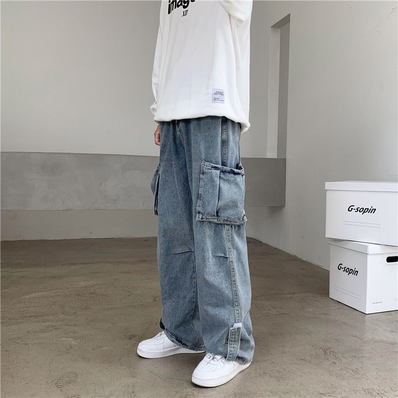 Japanese Brand × Jean Retro loose straight leg wide leg jeans Size US 32 / EU 48 - 1 Thumbnail