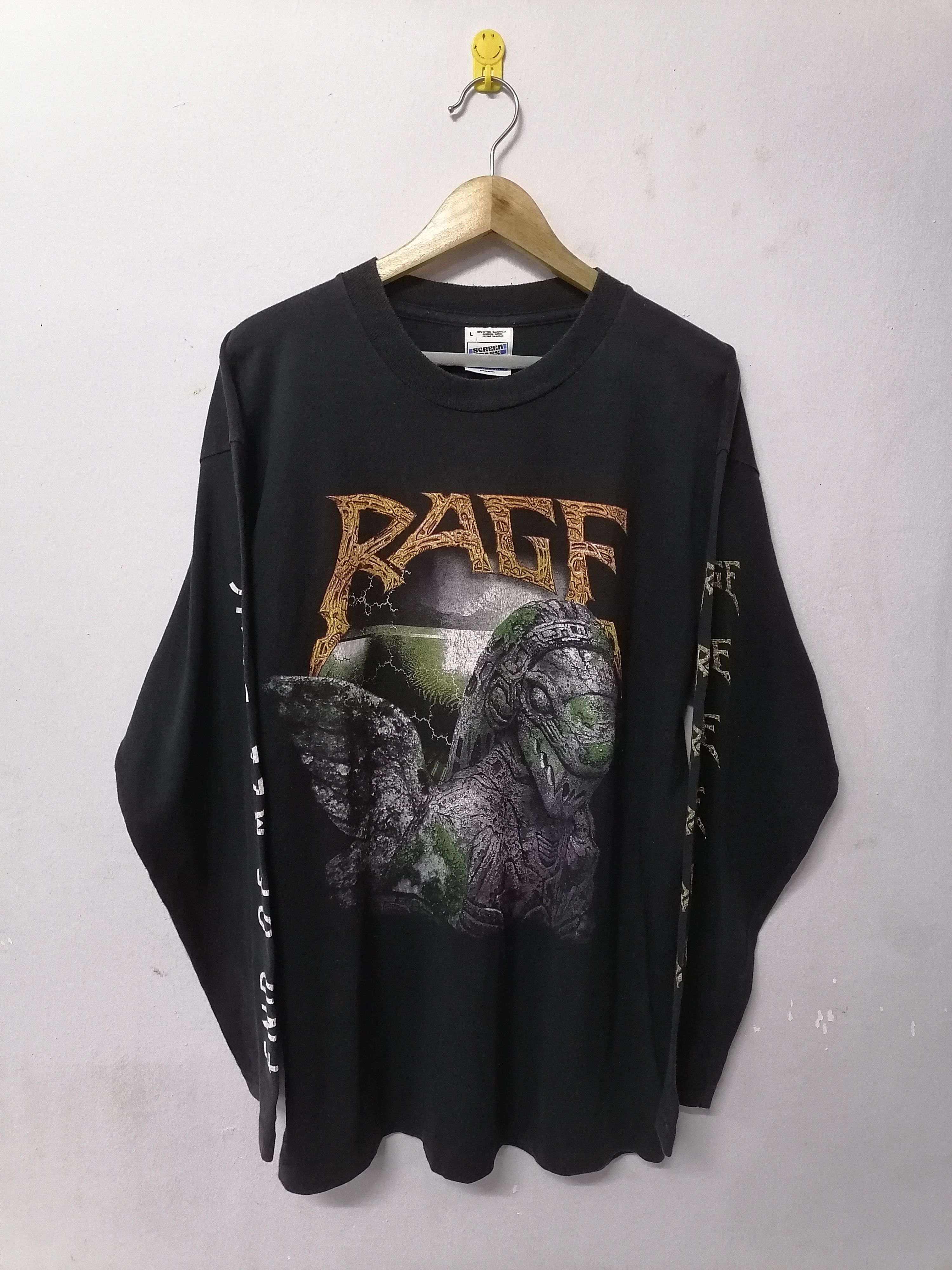 Vintage 90s Rage Uk Metal Band Tour Tee