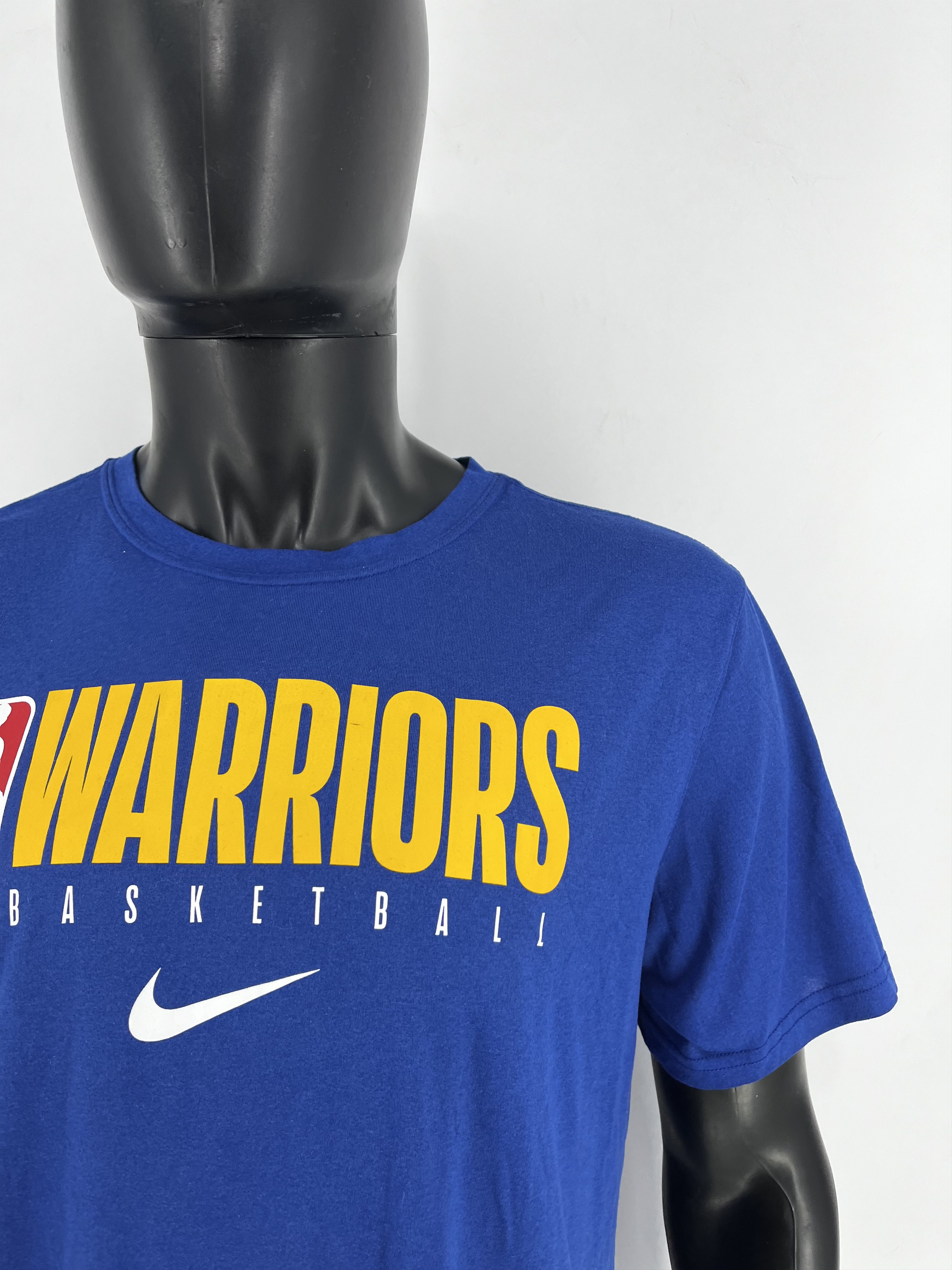 NBA × Nike × Sports Specialties Nike Golden State Warriors T-Shirt Mens L Blue Dri-Fit NBA Size US L / EU 52-54 / 3 - 7 Thumbnail