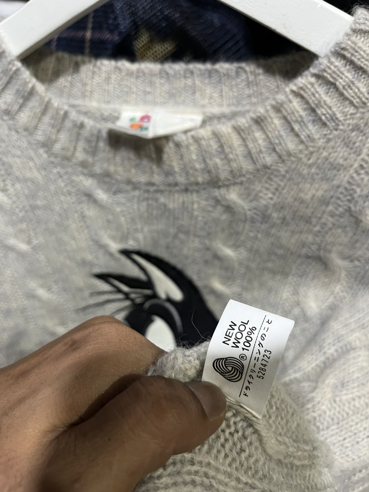 Warner Bros Sylvester Pussycat Looney Tunes Cartoon Wool Sweater 1993s Size US M / EU 48-50 / 2 - 5 Thumbnail