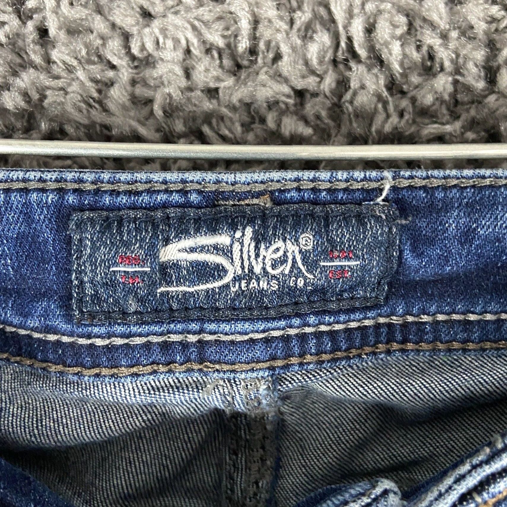 Silver Jeans Co. SILVER JEANS Avery Slim Bootcut Blue Jeans Women’s 25 Size 42" / US 20 - 5 Thumbnail