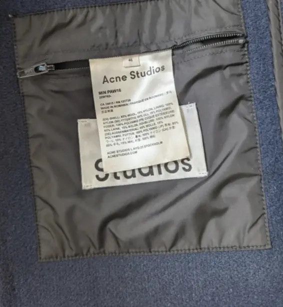 Acne Studios Acne Studios Jacket Wool Crop Coat Short Overcoat EX0222 Size US S / EU 44-46 / 1 - 3 Thumbnail