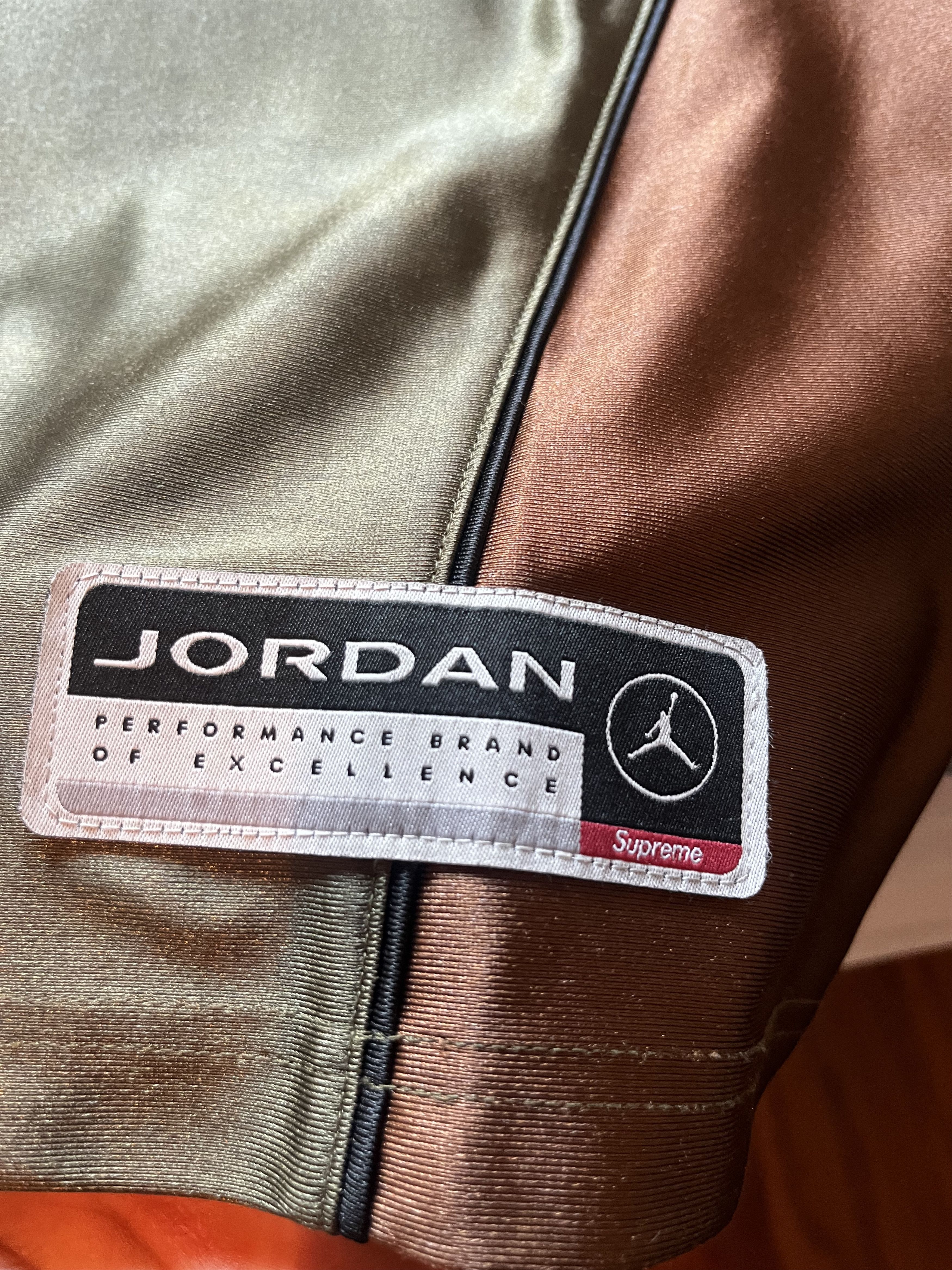 Supreme Supreme X Jordan Warm Up Jersey 'Olive' Size US S / EU 44-46 / 1 - 3 Thumbnail