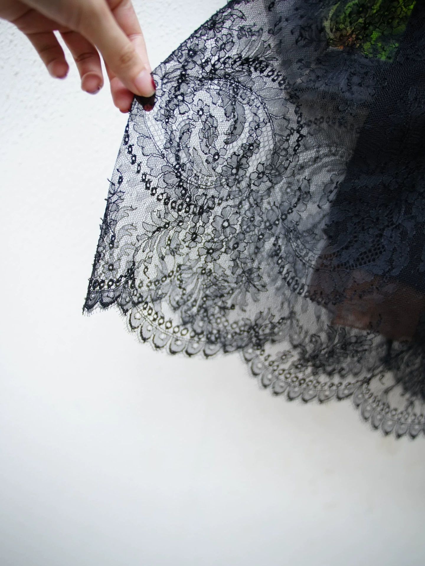 Oscar De La Renta OSCAR DE LA RENTA Vtg Silk Wool Lace Bustier Dress US8 M-L Size M / US 6-8 / IT 42-44 - 4 Thumbnail