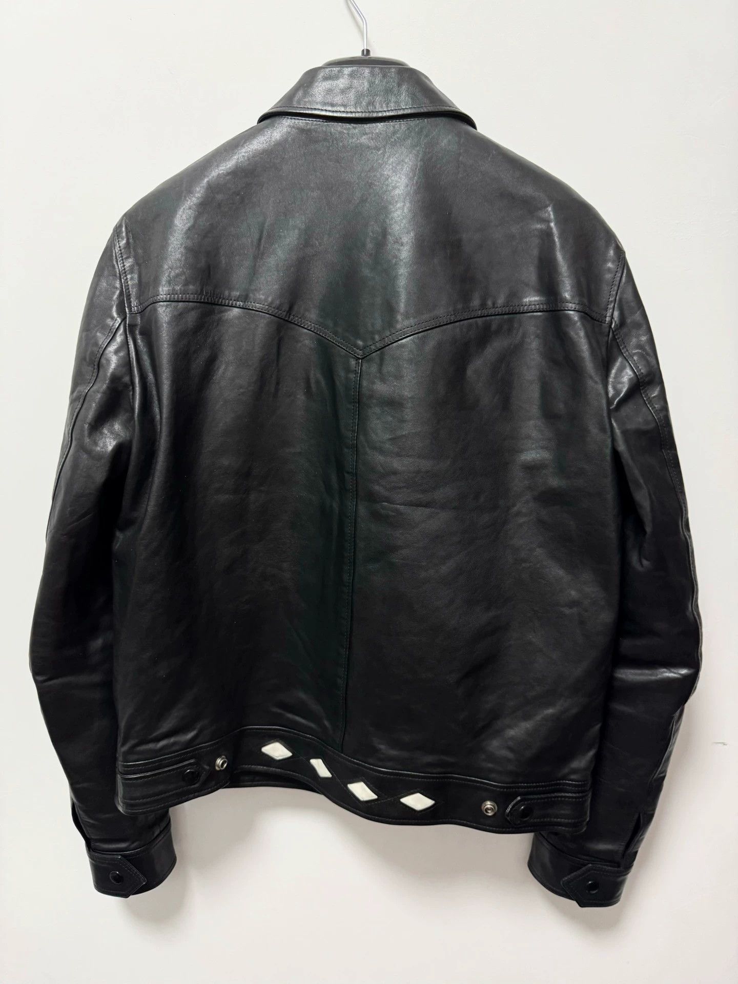Saint Laurent Paris Saint Laurent SLP oil-waxed calfskin quilted leather jacket Size US XL / EU 56 / 4 - 2 Thumbnail