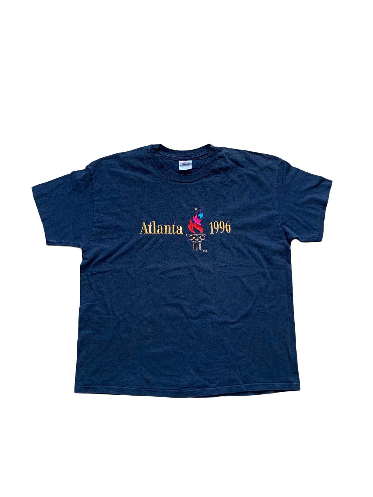 Hanes × USA Olympics × Vintage Vintage Atlanta Summer Olympic Games 1996 T-Shirt Tee Navy Size US XXL / EU 58 / 5 - 1 Thumbnail