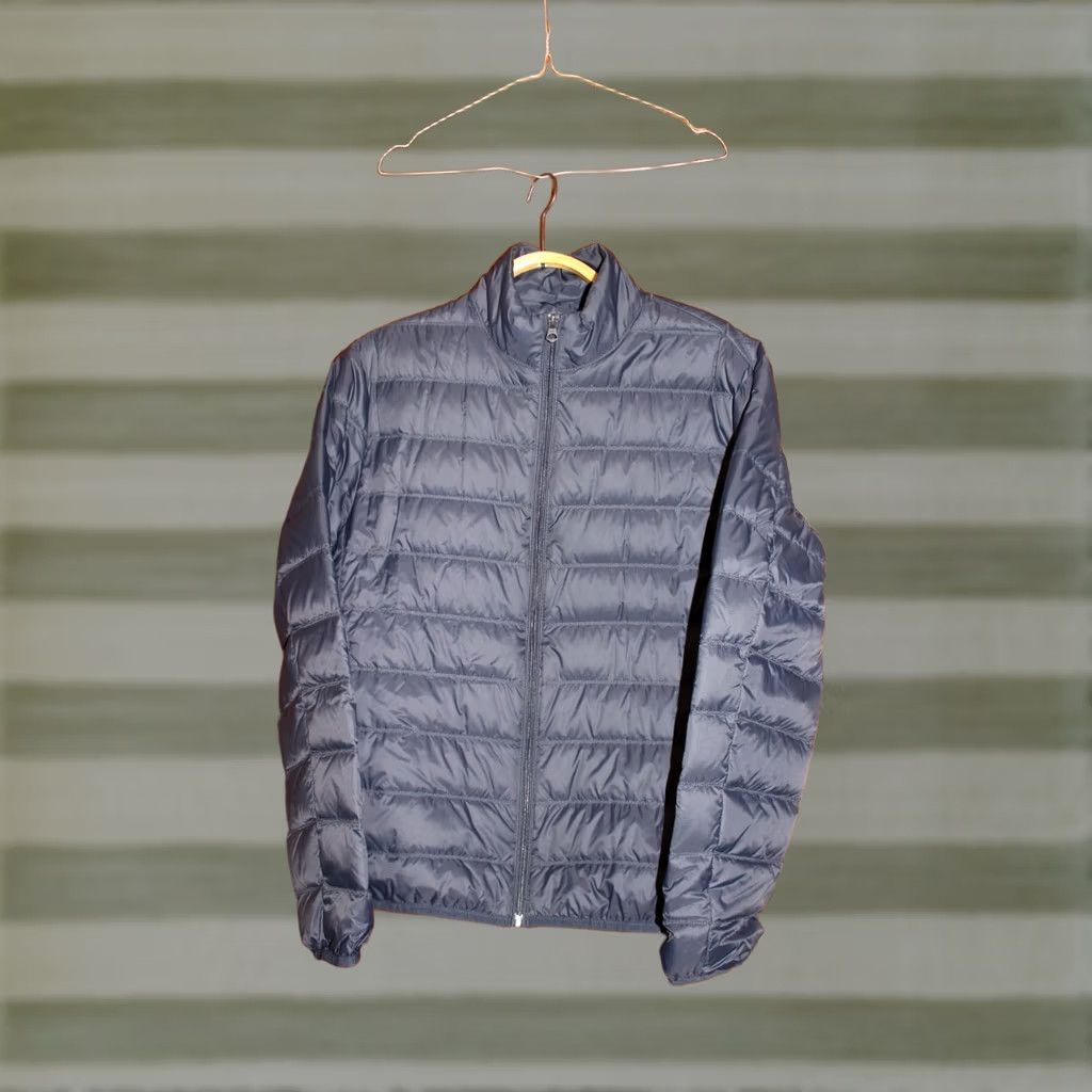 Zara VINTAGE Zara real down Puffer jacket Microdown Blue L Unisex Adults Autumn Winter Sports Theme Size US L / EU 52-54 / 3 - 1 Thumbnail
