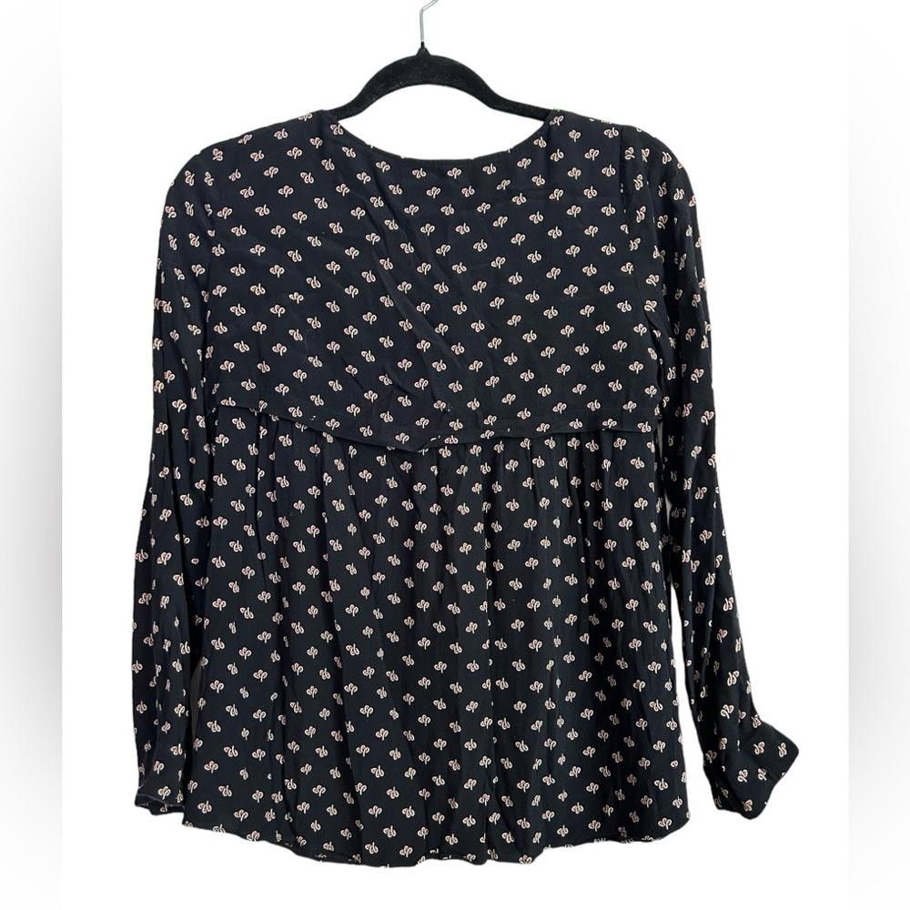 Wilkes Bashford ba&sh l Black Tewis Blouse Size 0 Size XS / US 0-2 / IT 36-38 - 3 Thumbnail