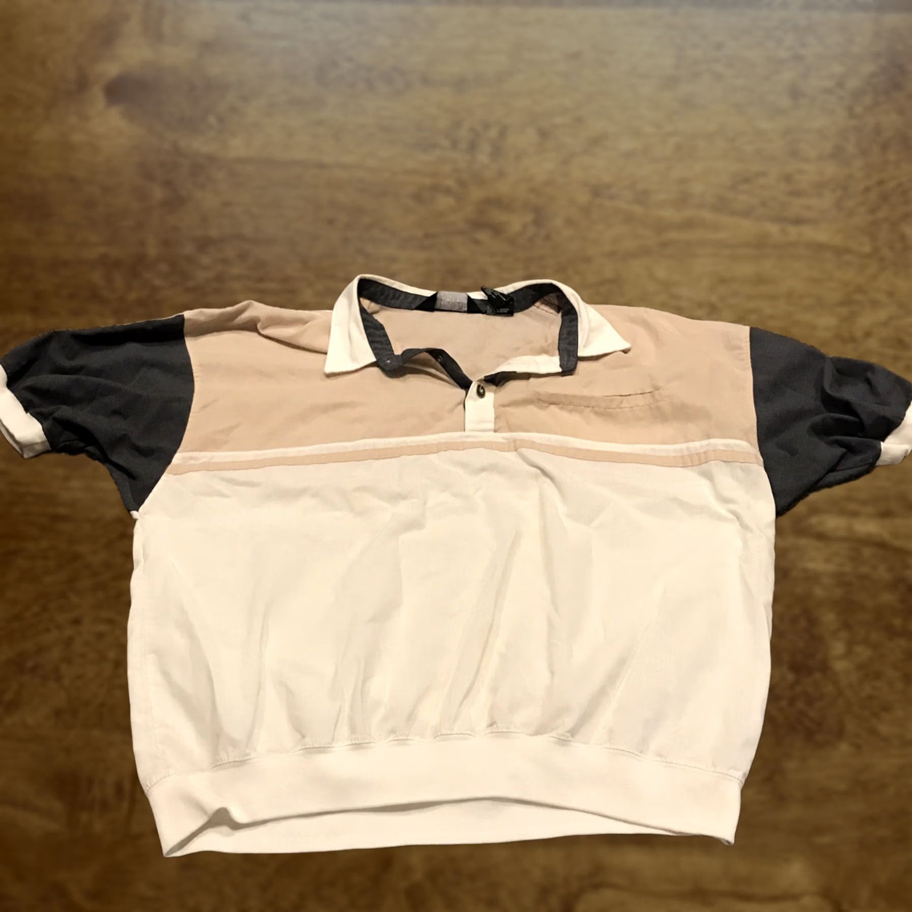 Vintage VINTAGE Knightsbridge XL Short Sleep Shirt Polo Rugby Polyester 1990s Mens A37 Size US XL / EU 56 / 4 - 1 Thumbnail