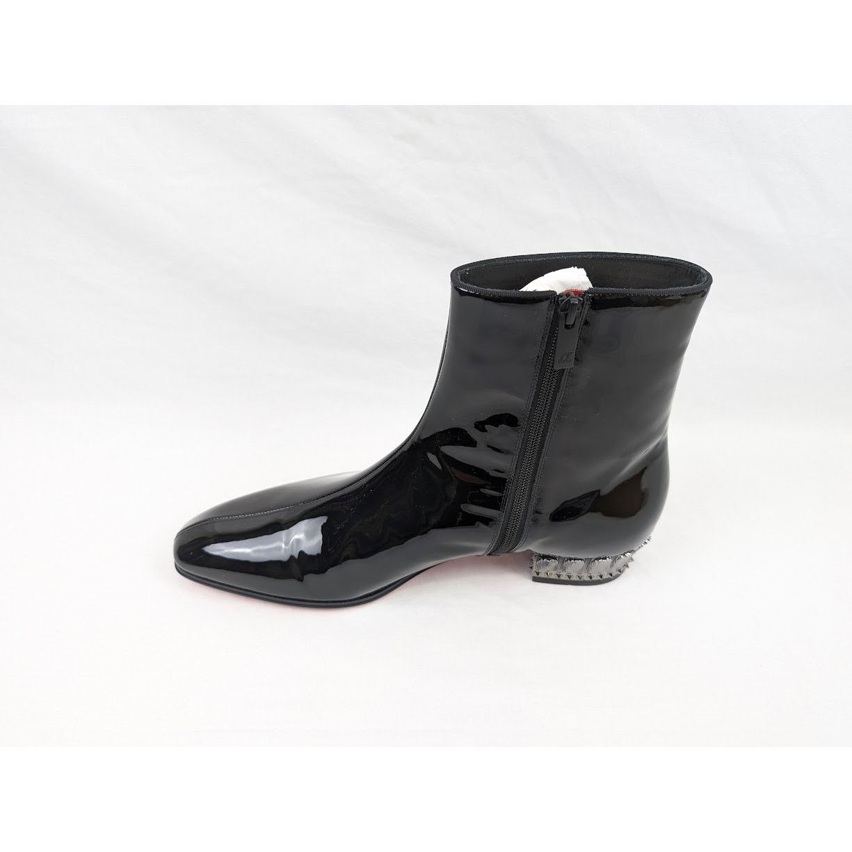 Christian Louboutin o1rshd1 Patent Lipsiboots in Black/Lin Loubi Size US 11.5 / EU 44-45 - 9 Thumbnail