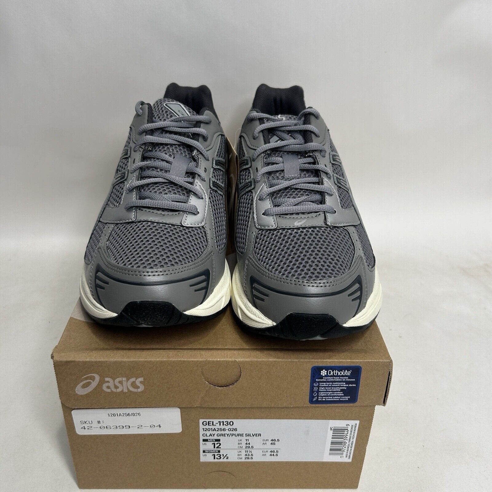 Asics ASICS Shoes Gel-1130 “Clay Grey Pure Silver” 2024 Size US 12 / EU 45 - 2 Thumbnail