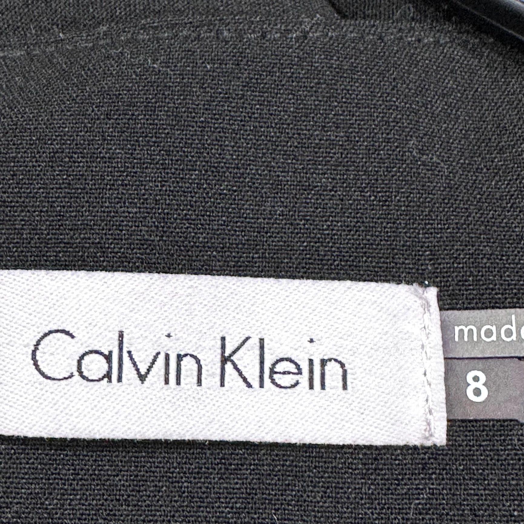 Calvin Klein Calvin Klein Dress Midi Sheath Black Size 8 Sleeveless LBD Women Office Cocktail Party Formal Mild Ruched Vintage No? Size M / US 6-8 / IT 42-44 - 6 Thumbnail