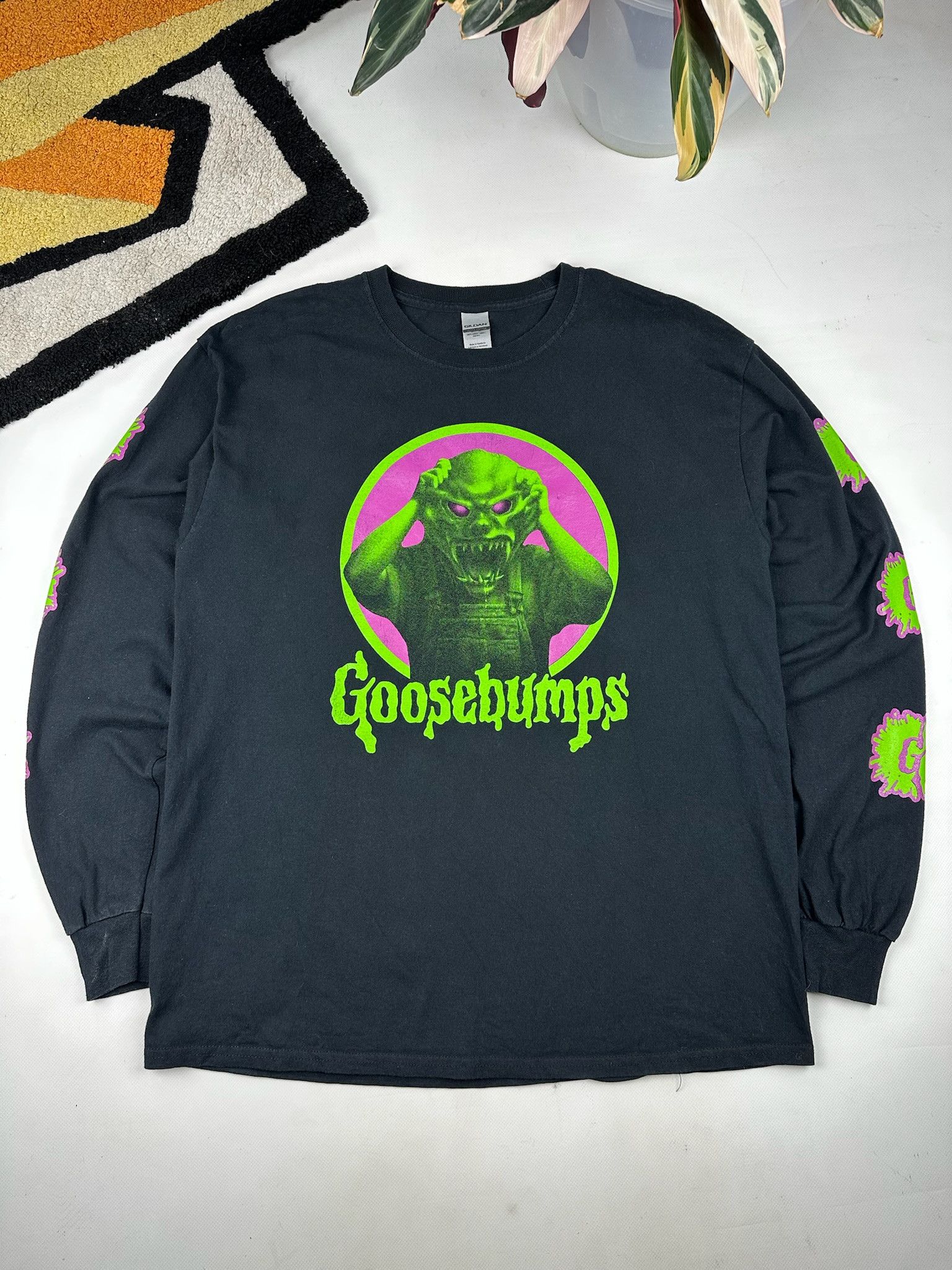 Expert Horror Vintage Goosebumps tshirt longsleeve Halloween Horror Tee Size US L / EU 52-54 / 3 - 3 Thumbnail
