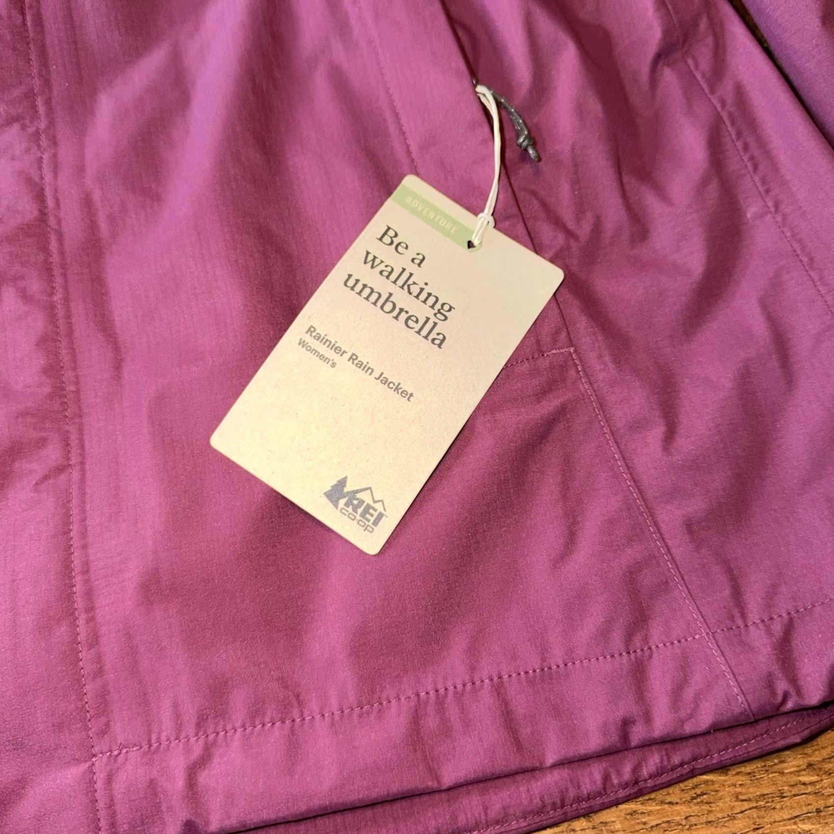 Vintage REI Co-op Rainier Rain Jacket Women’s Size Small Wood Violet Waterproof NWT Size S / US 4 / IT 40 - 2 Thumbnail