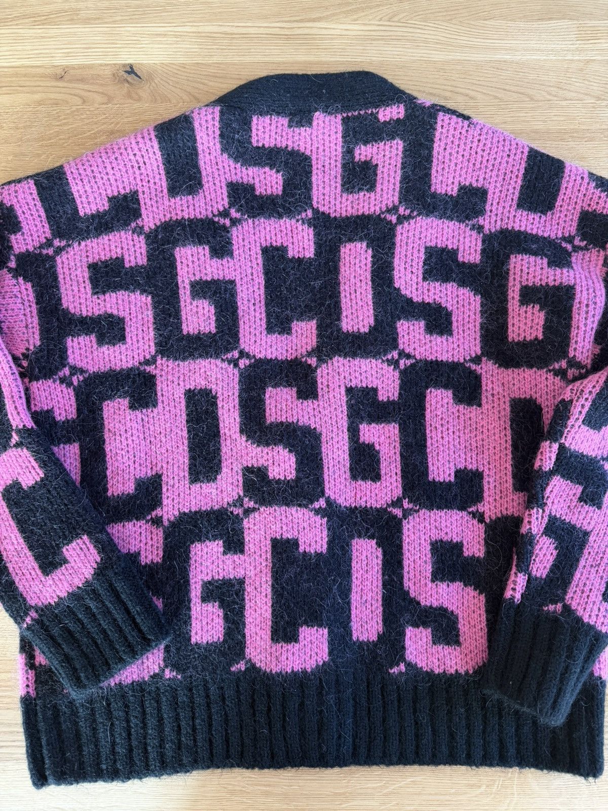 GCDS GCDS Monogram-Pattern Cardigan Pink Size S / US 4 / IT 40 - 2 Thumbnail