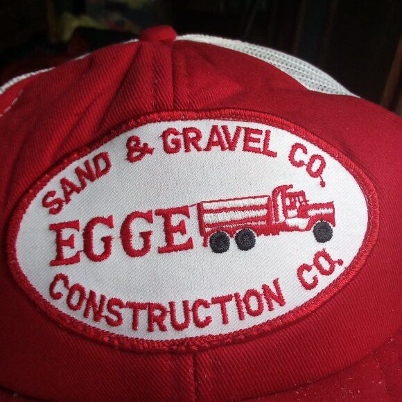 Other DS Vintage Egge Construction Sand & Gravel Snap Trucker Hat Size ONE SIZE - 2 Thumbnail