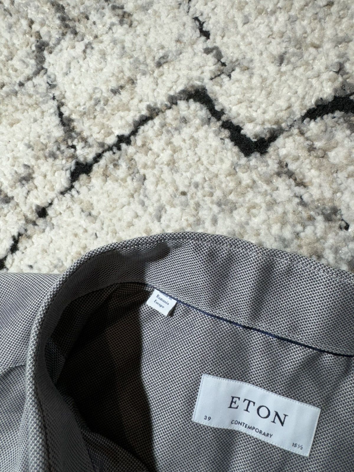 Eton ETON York Slim Formal Shirt Men’s Large Button Up Cutaway Size US L / EU 52-54 / 3 - 8 Thumbnail