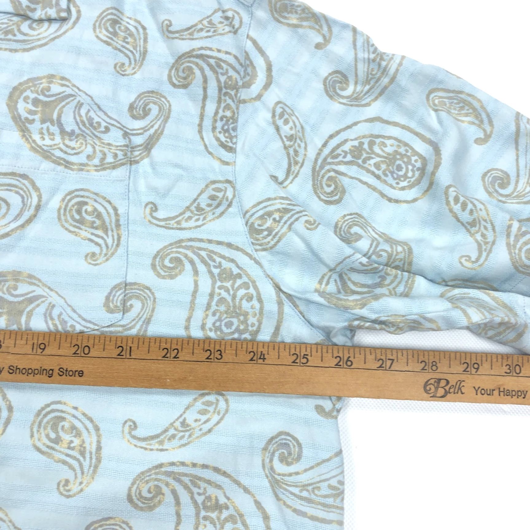 Tommy Bahama Tommy Bahama Men’s XL Blue Paisley Silk Shirt Short Sleeve Button-Down Collared Beach Tropical Size US XL / EU 56 / 4 - 3 Thumbnail