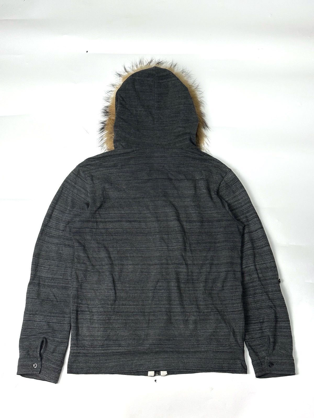 If Six Was Nine × Japanese Brand × Le Grande Bleu (L.G.B.) fur hoodie stripe style anti label japanese brand Size US M / EU 48-50 / 2 - 2 Thumbnail