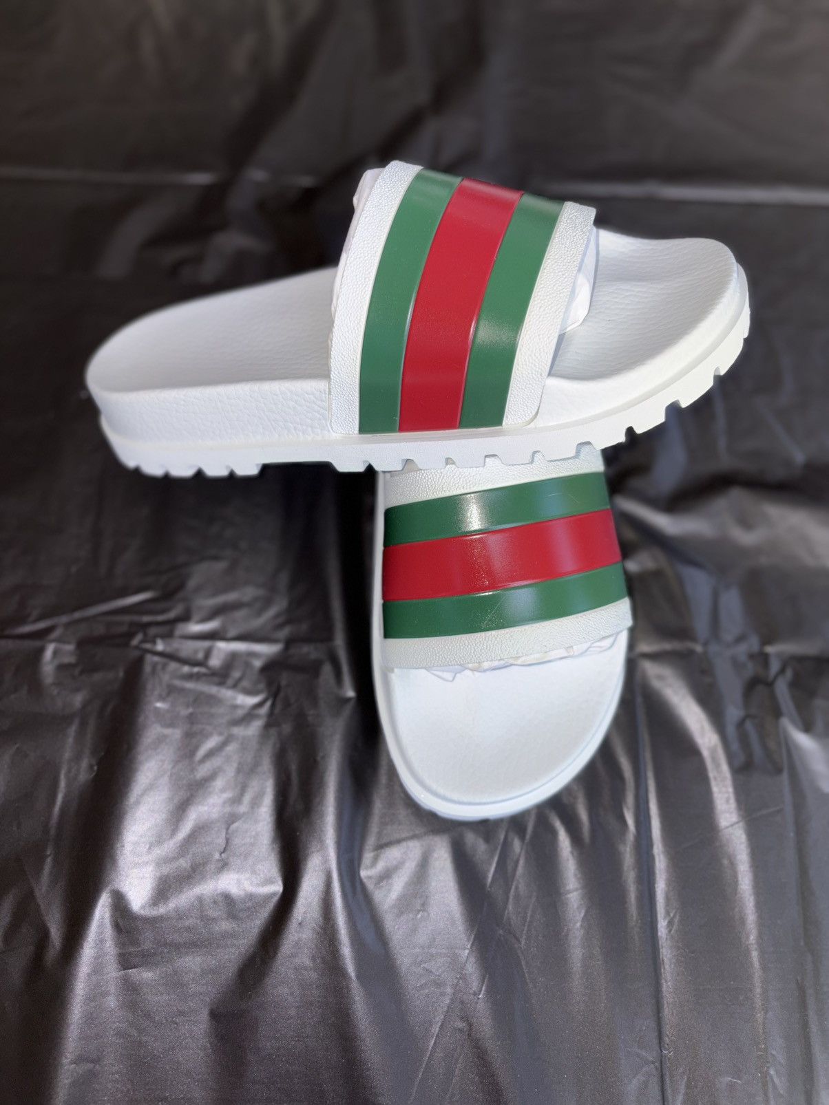 Gucci Gucci Web Slide Sandal ‘White’ Size US 8 / EU 41 - 2 Thumbnail