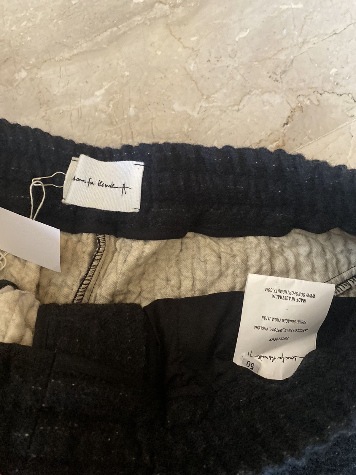 Song For The Mute Wool panelled tracked pants FW16 Size US 32 / EU 48 - 2 Thumbnail