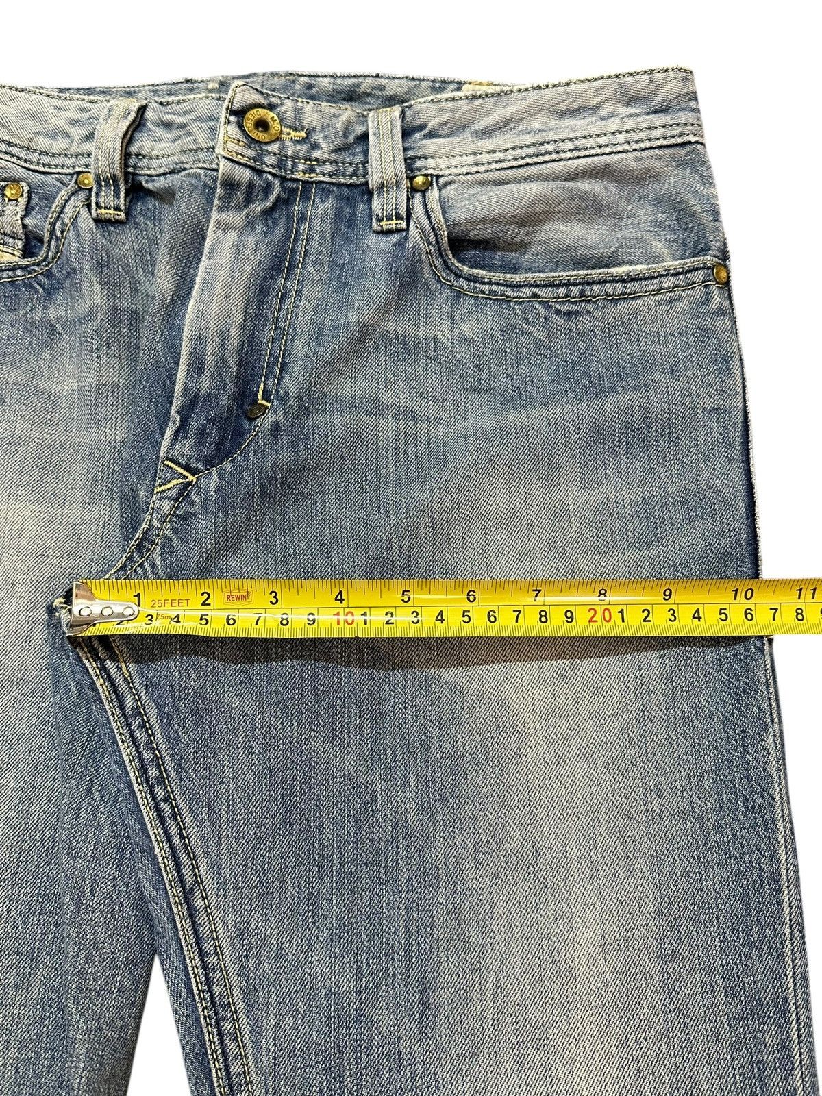 Diesel Vintage Diesel Industry Blue Faded Wash Style Jeans Size US 31 - 14 Thumbnail