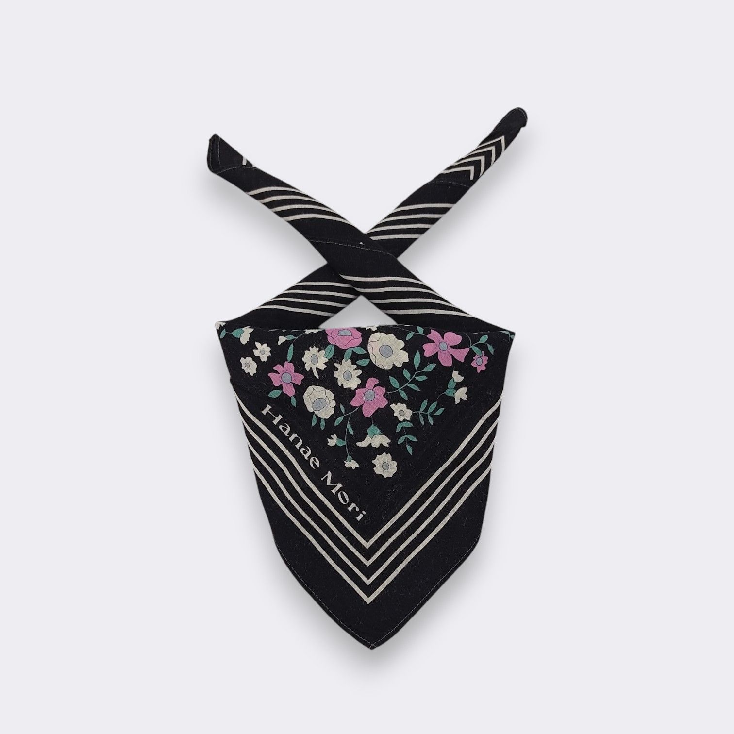 Hanae Mori Vintage Hanae Mori Handkerchief Neckerchief Bandana H386M-2 Size ONE SIZE - 2 Thumbnail