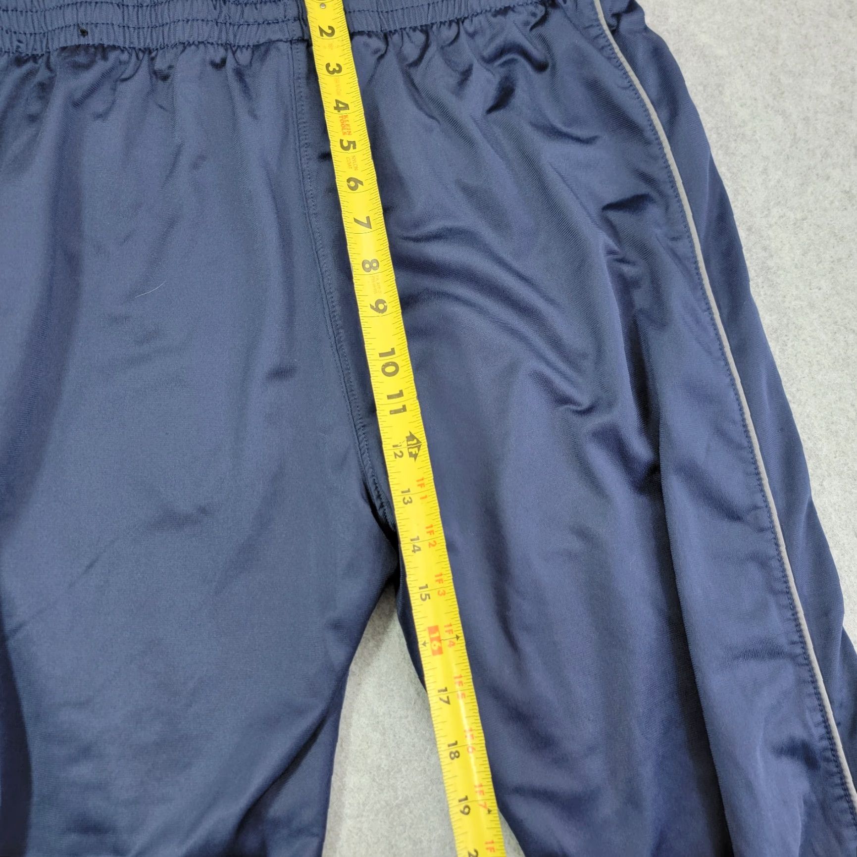 Spalding VINTAGE Spalding Pants Men L Blue Drawstring Track Sweatpants Jogger Gym 80s Mens Size US 33 - 7 Thumbnail