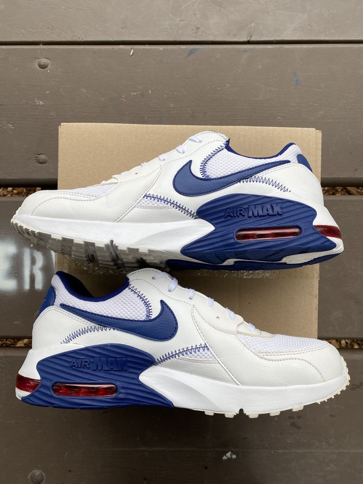 Nike Nike Air Max Excee White Deep Royal CZ9168100 Size 11.5 Men Size US 11.5 / EU 44-45 - 5 Thumbnail