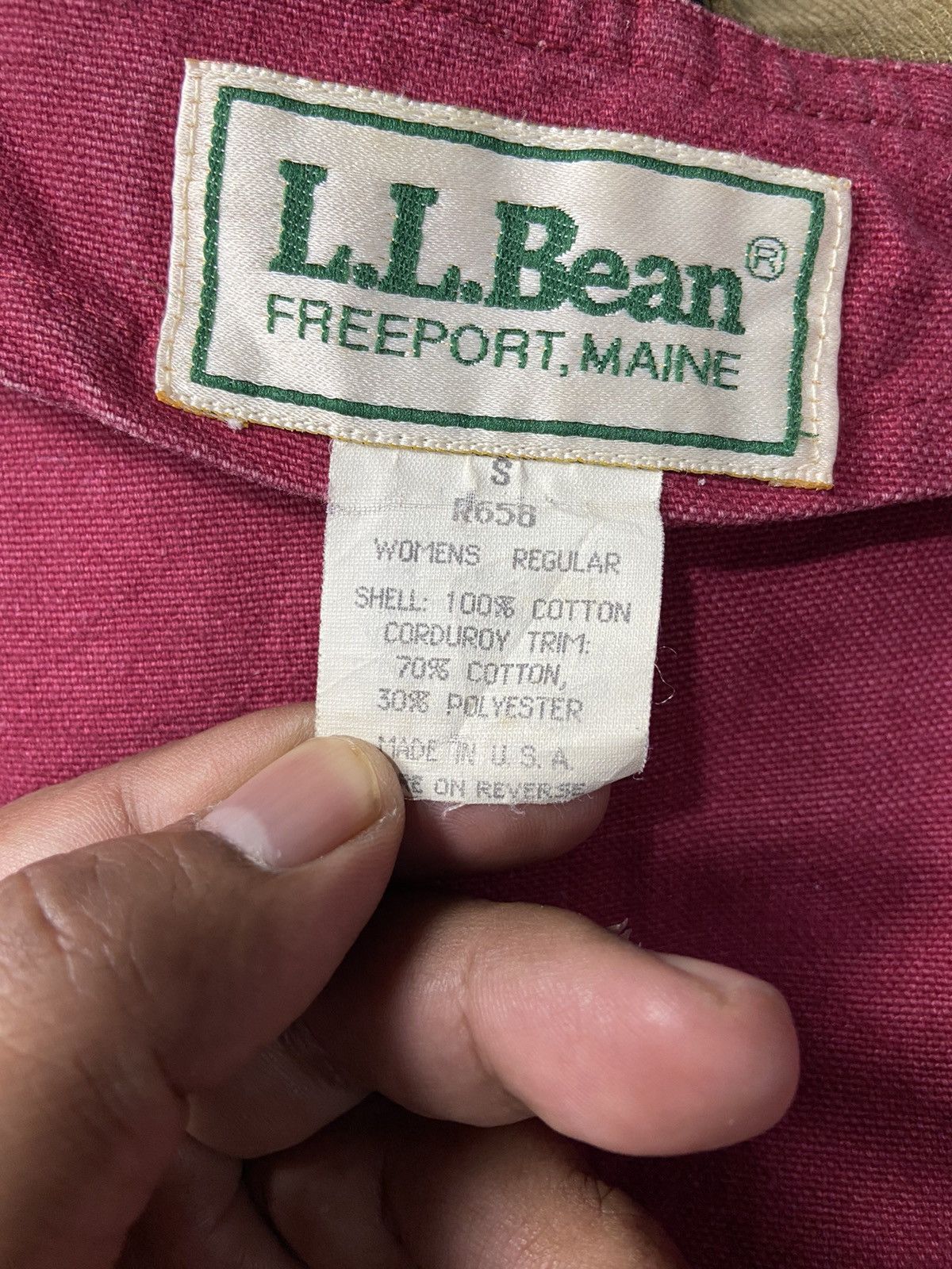 L.L. Bean × Vintage RARE! L.L Bean 80s Vintage Duck Canvas Field Jacket Size S / US 4 / IT 40 - 16 Thumbnail