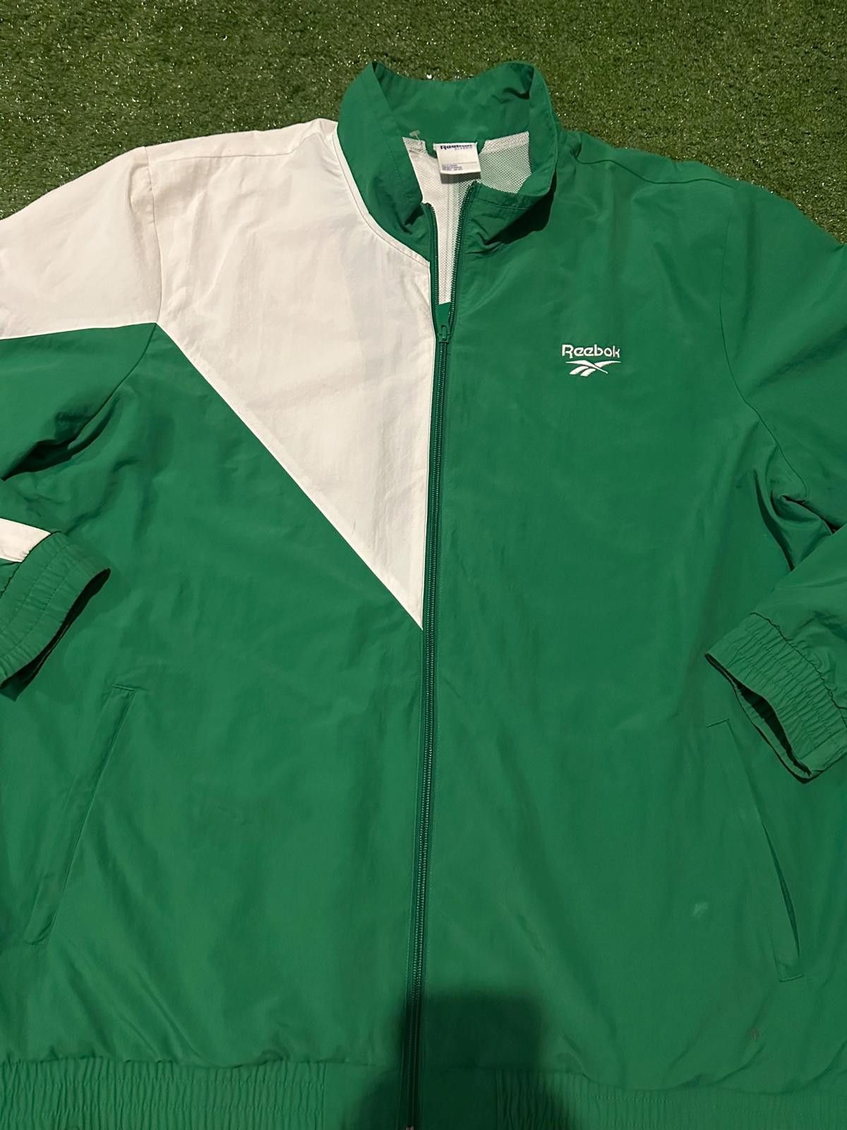 Reebok Vintage Reebok Classic Men's Green Windbreaker Jacket Size US M / EU 48-50 / 2 - 6 Thumbnail