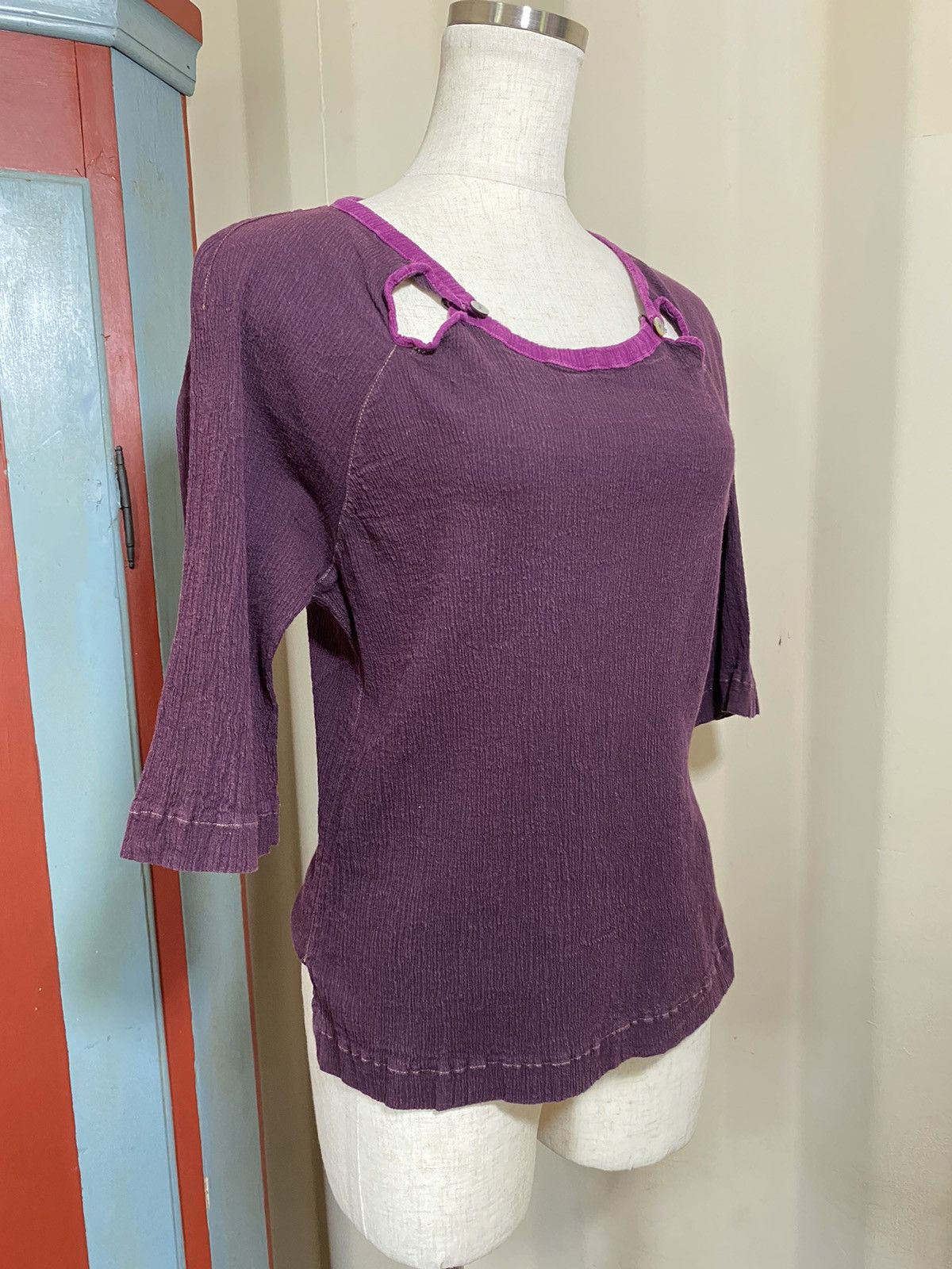 Tsumori Chisato TSUMORI CHISATO purple pleated top Size M / US 6-8 / IT 42-44 - 3 Thumbnail
