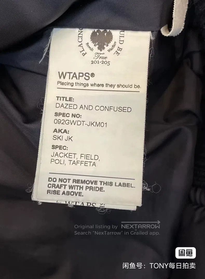 Wtaps Wtaps Letter Embroidered Down Jacket Size US M / EU 48-50 / 2 - 9 Thumbnail