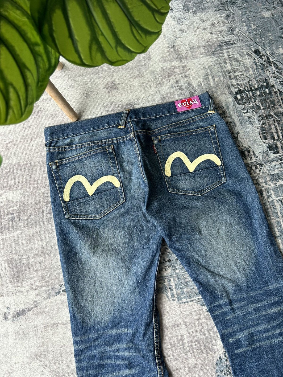 Evisu Evisu Donna Pocket Jeans Size 32" / US 10 / IT 46 - 2 Thumbnail