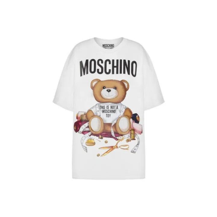 Moschino Moschino Short-Sleeve Graphic T-Shirt for Women 0079 Size XXS / US 00 / IT 34 - 1 Thumbnail