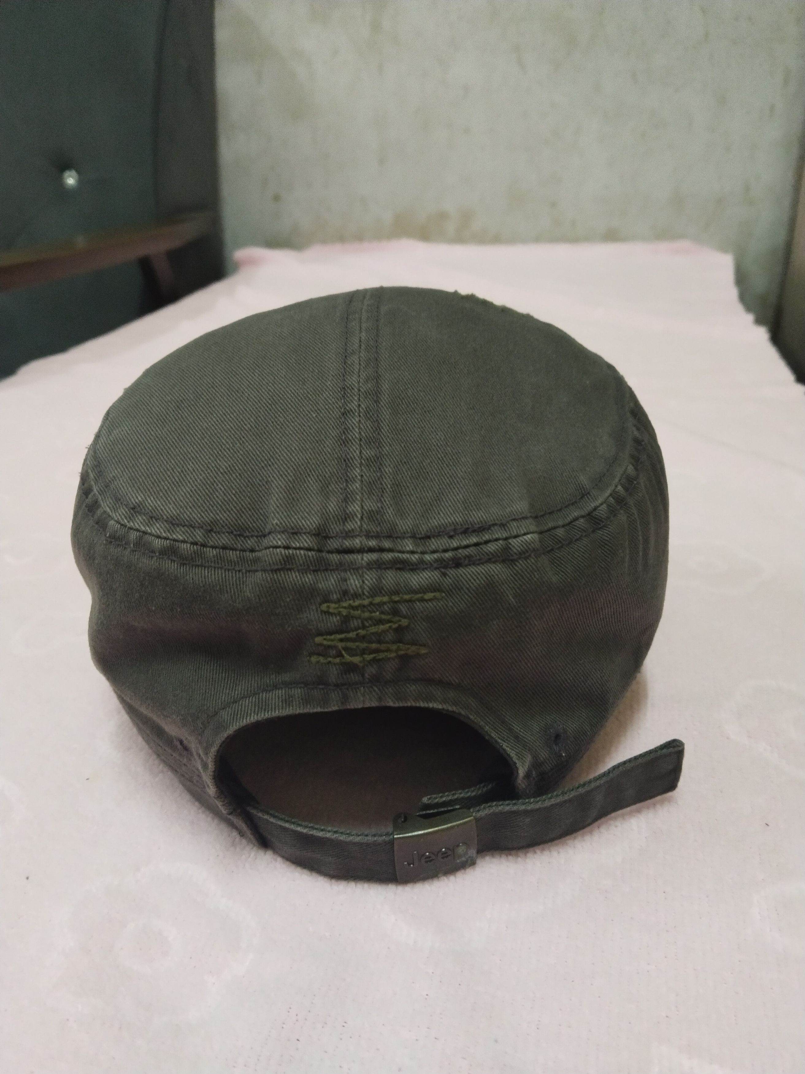 Japanese Brand JEEP VINTAGE STRUDED CADET DISTRESSED STYLE CAP HAT Size ONE SIZE - 5 Thumbnail