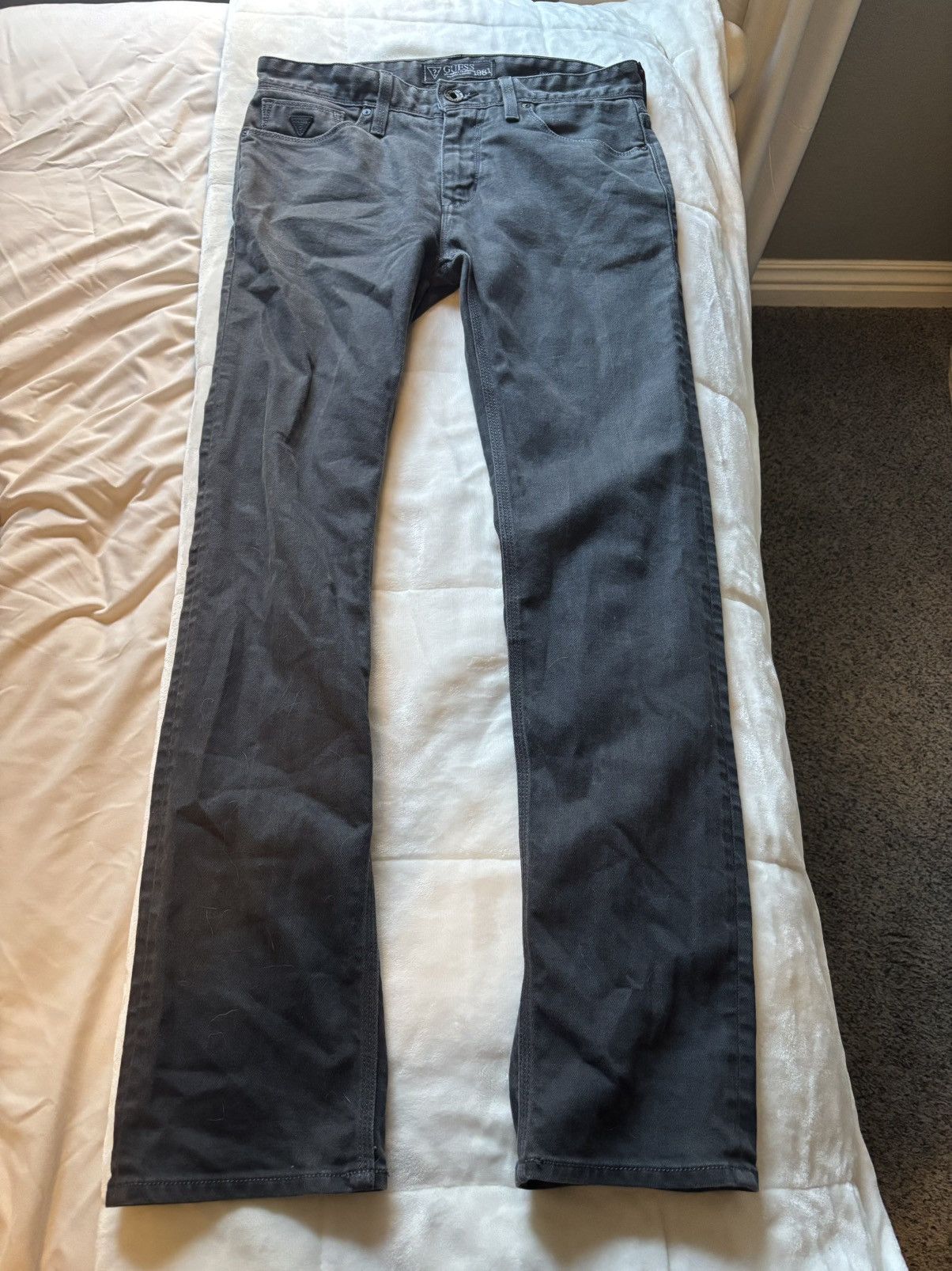 Guess Vintage guess denim waxed pants Size US 30 / EU 46 - 1 Thumbnail