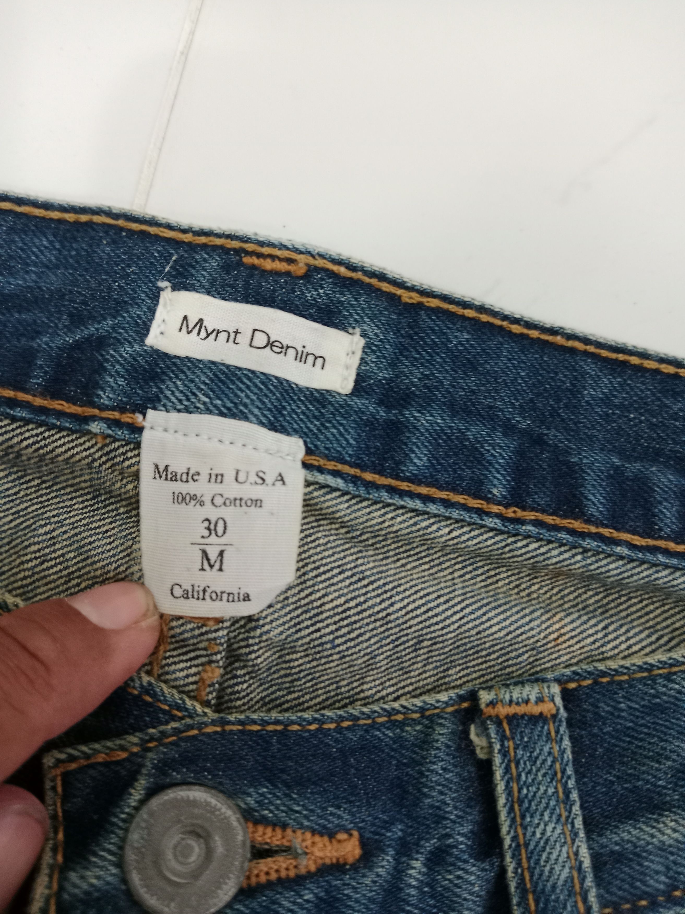 Vintage Vintage MYNT Denim Selvedge Distressed Jeans Made in Usa Size US 32 / EU 48 - 10 Thumbnail