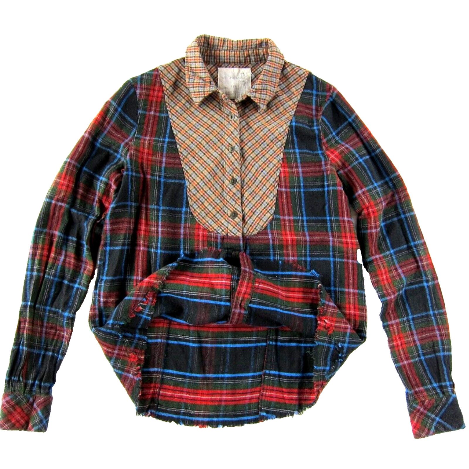 Vintage WE THE FREE Cotton Flannel Plaid Button Down Long Sleeve Collared Blouse Small Size S / US 4 / IT 40 - 5 Thumbnail