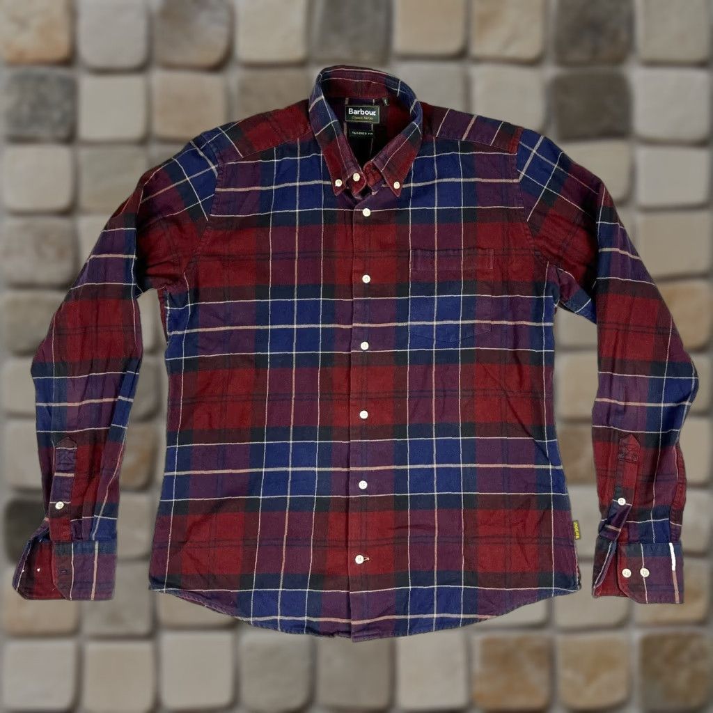 Barbour Barbour Men's Button-Down Shirt Lustleigh Classic Tartan Tailored Fit Sz US S Size US S / EU 44-46 / 1 - 1 Thumbnail