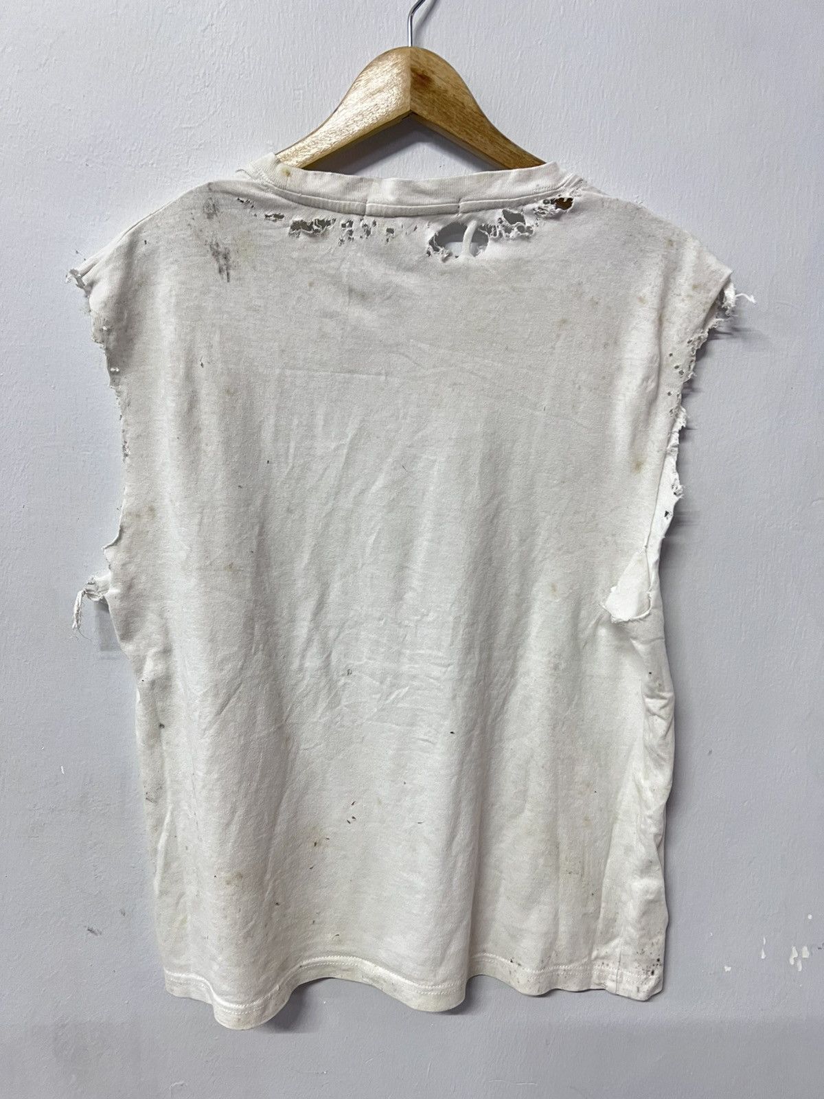 VINTAGE THRASHED REBIBAL SLEEVE LESS ERD GRUNGE