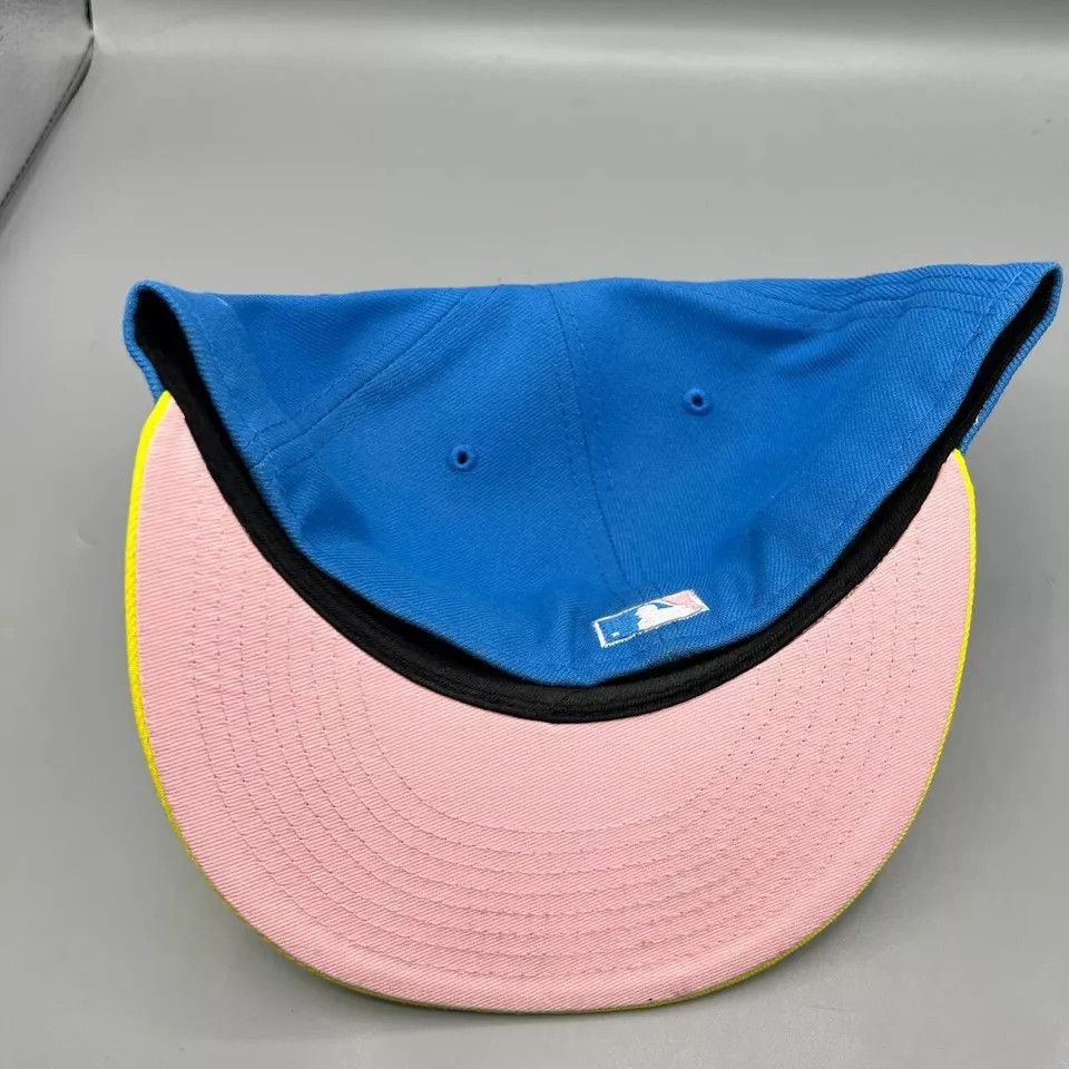 New Era Miami Marlins Hat men 7 1/2 Blue 59Fifty New Era Fitted Cap Size ONE SIZE - 4 Thumbnail
