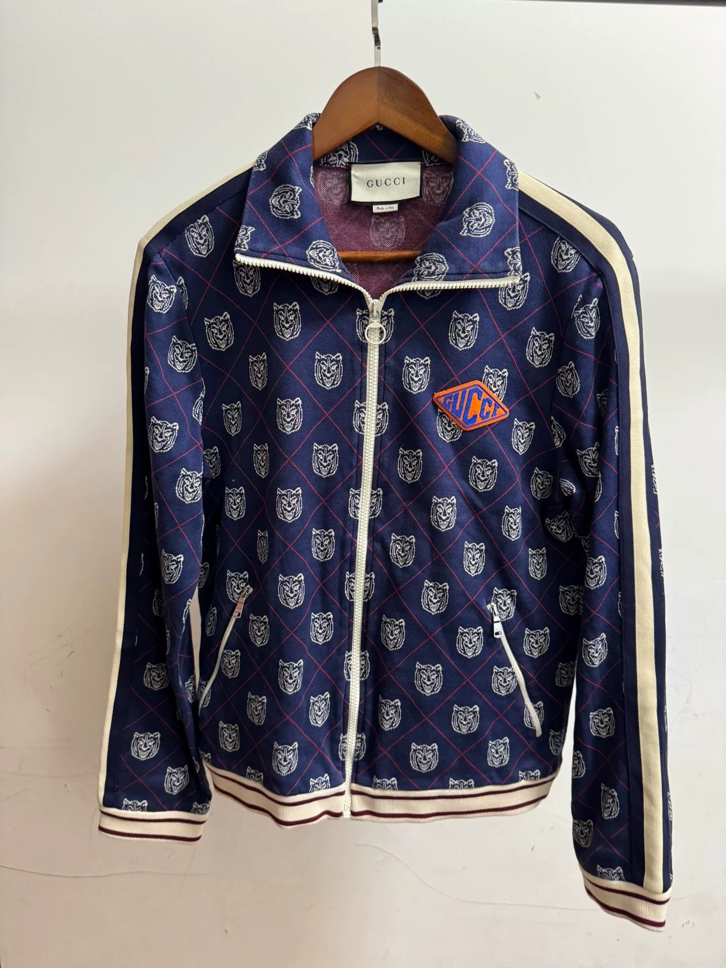 Gucci Gucci Tiger Head Technical Zip Jacket Size M Size US M / EU 48-50 / 2 - 1 Thumbnail