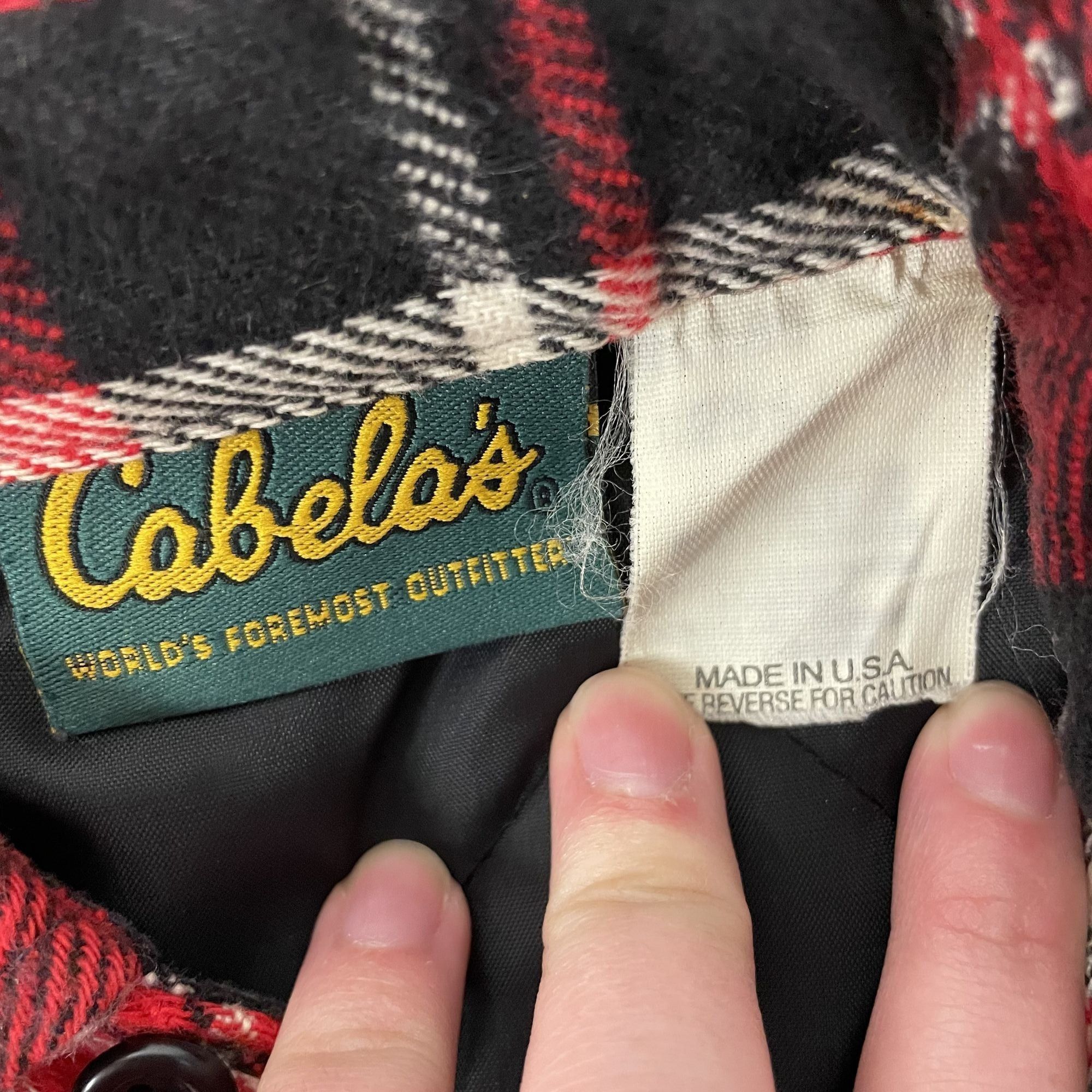 Cabelas Vtg Cabela's BUFFALO PLAID Flannel Quilted HUNTING Shirt Size US M / EU 48-50 / 2 - 5 Thumbnail
