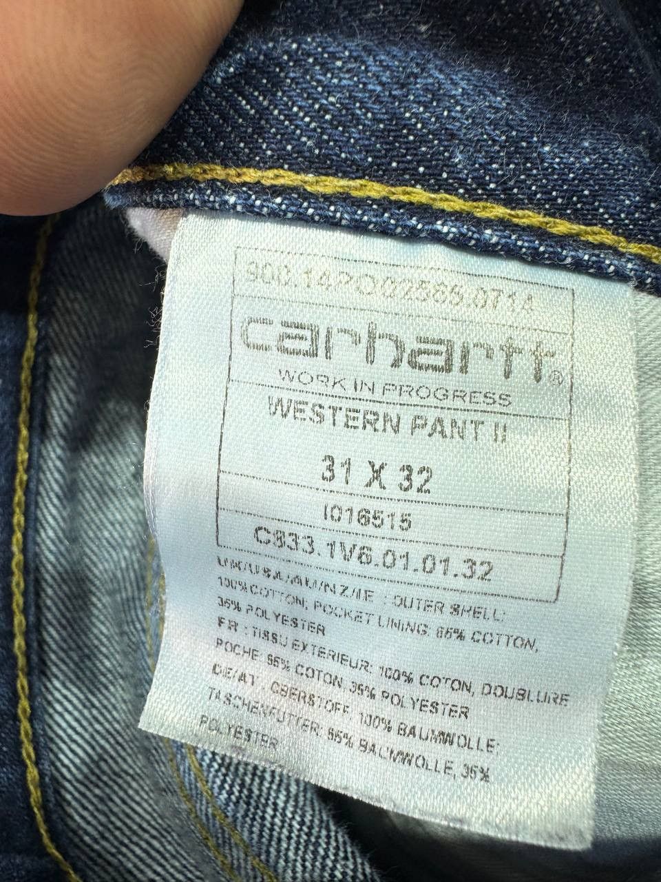 Carhartt Carhartt Western Pant II Denim Jeans Size US 31 - 13 Thumbnail