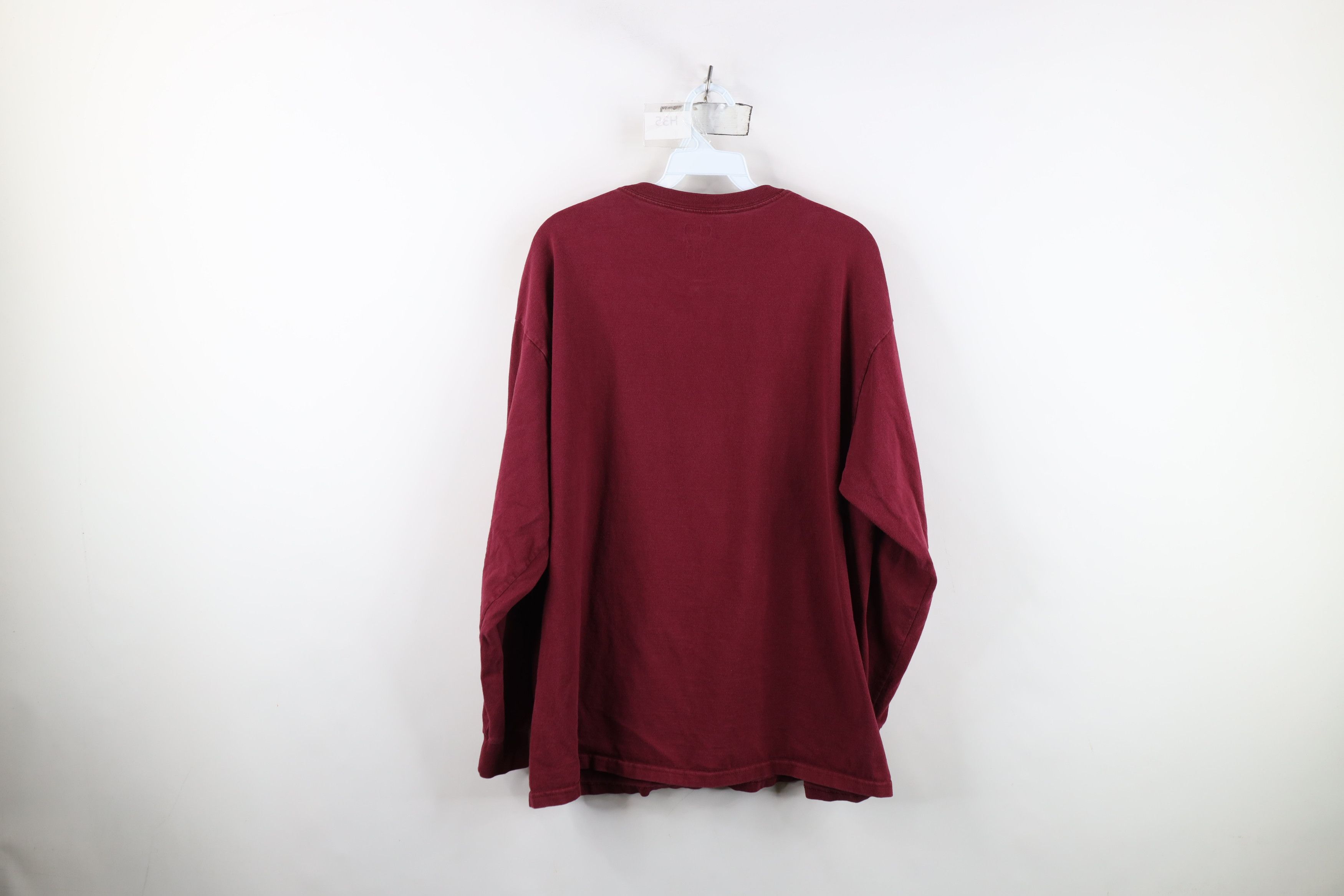 Vintage Vintage Y2K Streetwear Long Sleeve T-Shirt Red Cotton Size US L / EU 52-54 / 3 - 9 Thumbnail