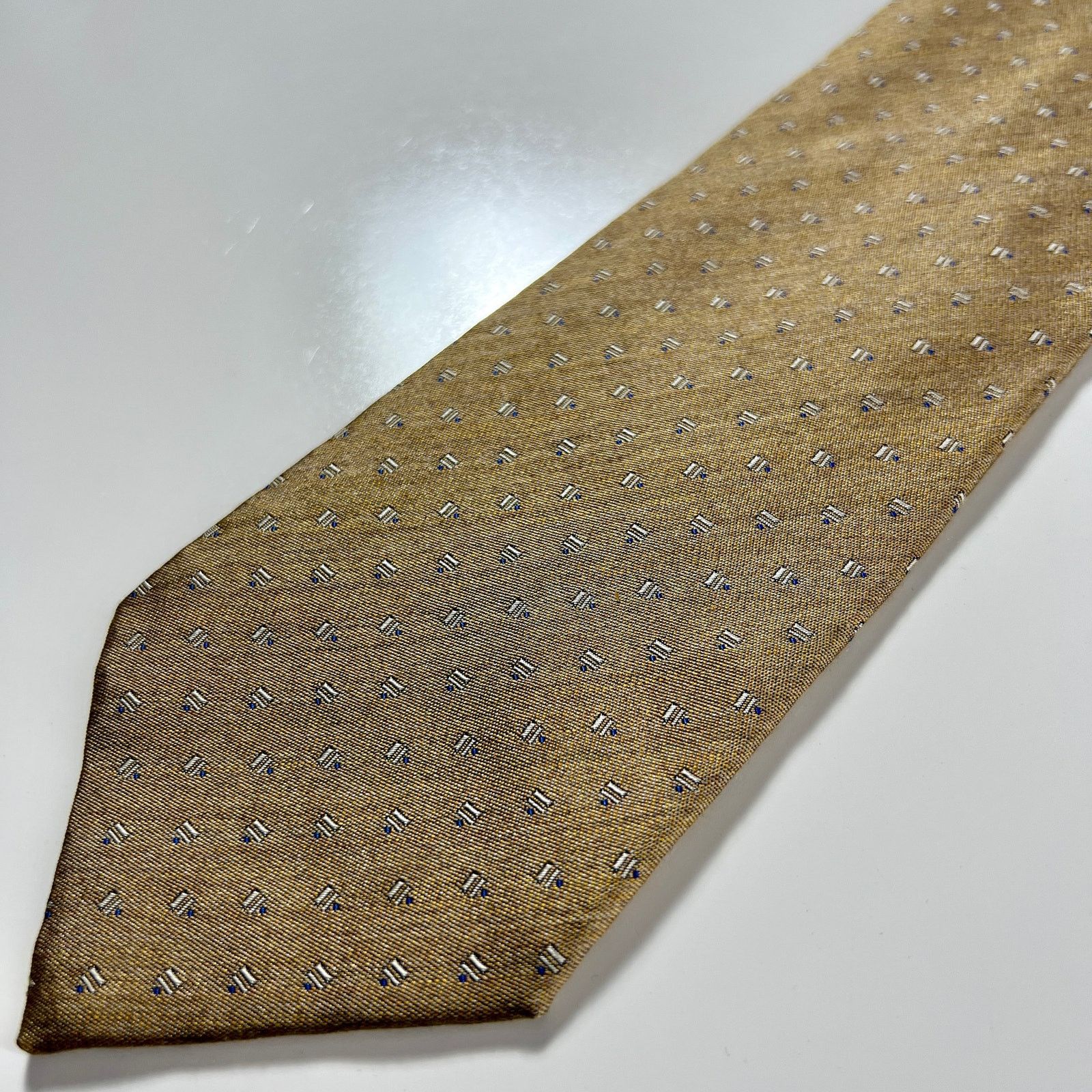 Giorgio Armani Giorgio Armani Cravatte Men's Tie Gold 100% Silk Necktie Size ONE SIZE - 6 Thumbnail