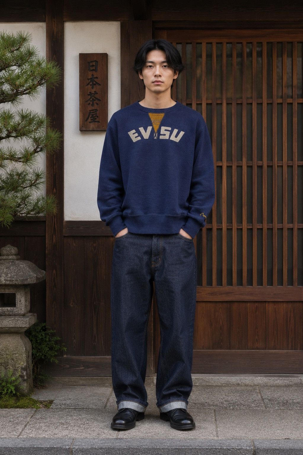 Evisu Vintage EVISU Big Logo Crewneck Sweatshirt from Japan Size US M / EU 48-50 / 2 - 1 Thumbnail