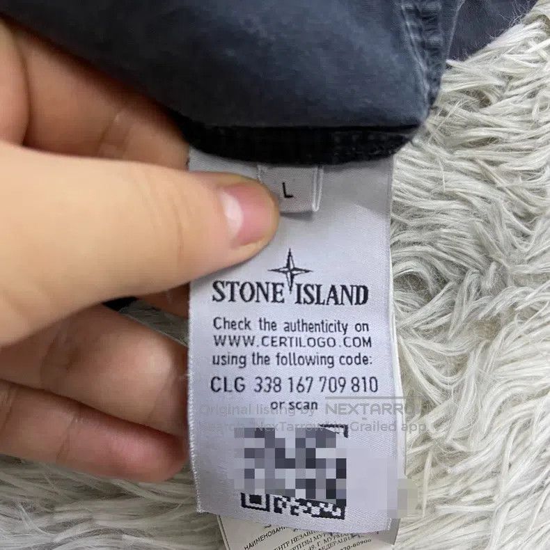 Stone Island Stone Island Gray Washed Distressed Single Pocket Zipper J Size US L / EU 52-54 / 3 - 6 Thumbnail
